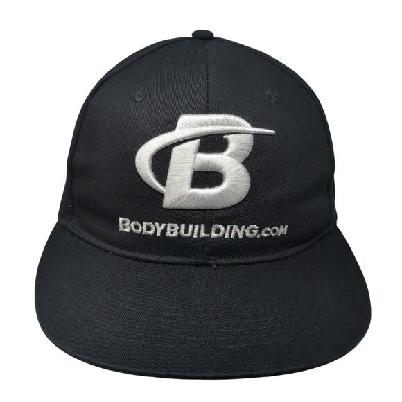 Bodybuilding Snapback Cap Black One Size Adjustable Embroidered Wicked Wear - Picture 1 of 10